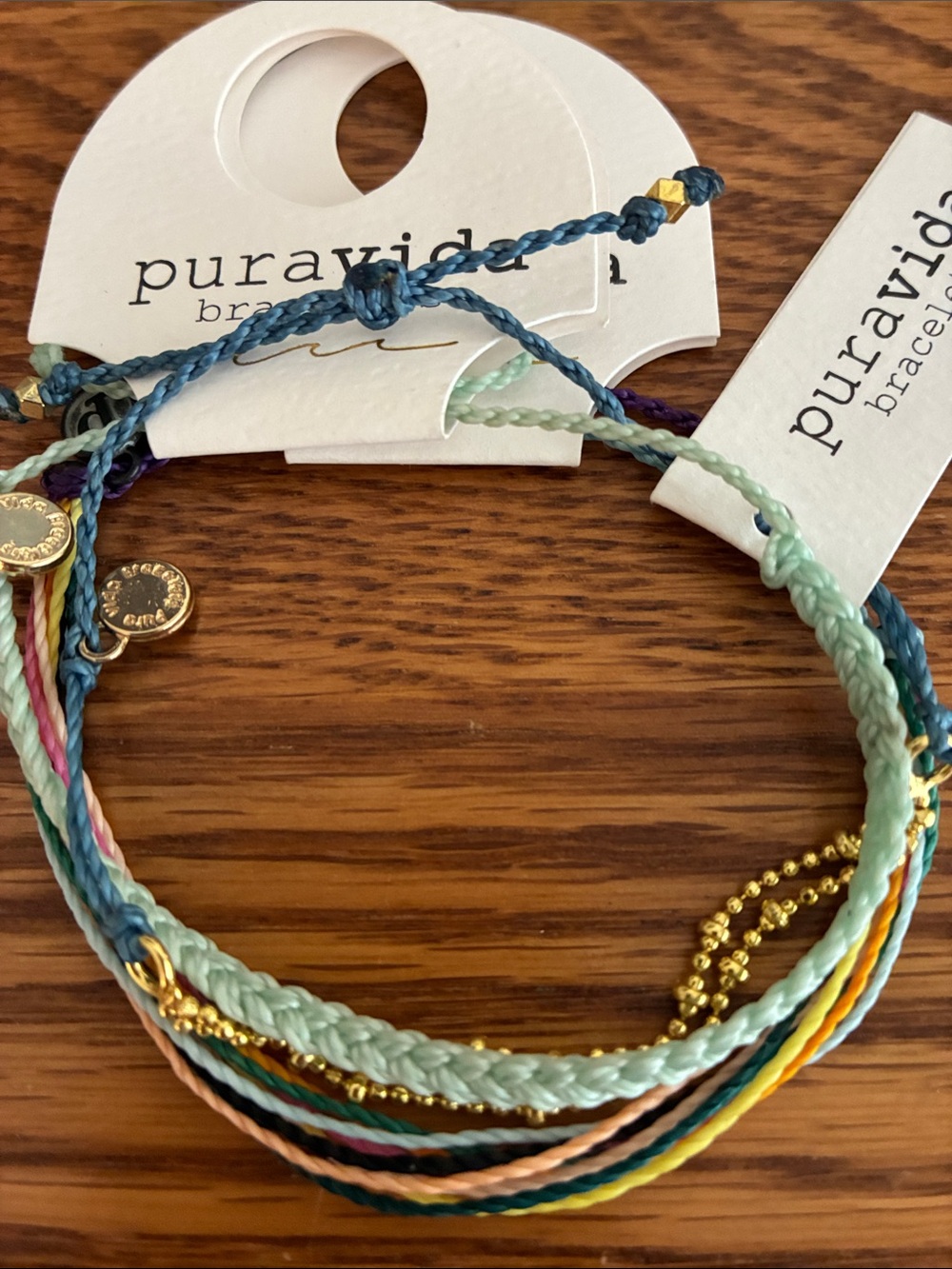 Pura Vida Multicolor Stackable String Bracelets - grasslands
